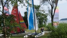 Bootsverleih und Segelschule mit Katamaranen von Hobie Cat Topcat und Nacra